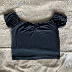 Charlotte Russe black crop top.
